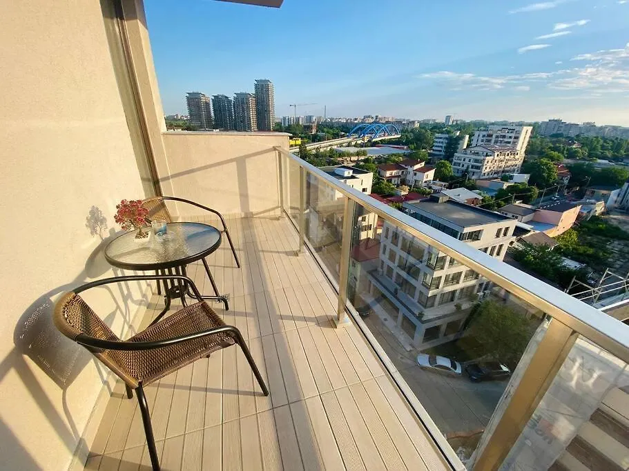 בוקרשט Soho Apartment - City View With Rooftop Garden 0*,